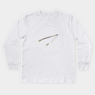 I'm Finna Click These Tongs Kids Long Sleeve T-Shirt